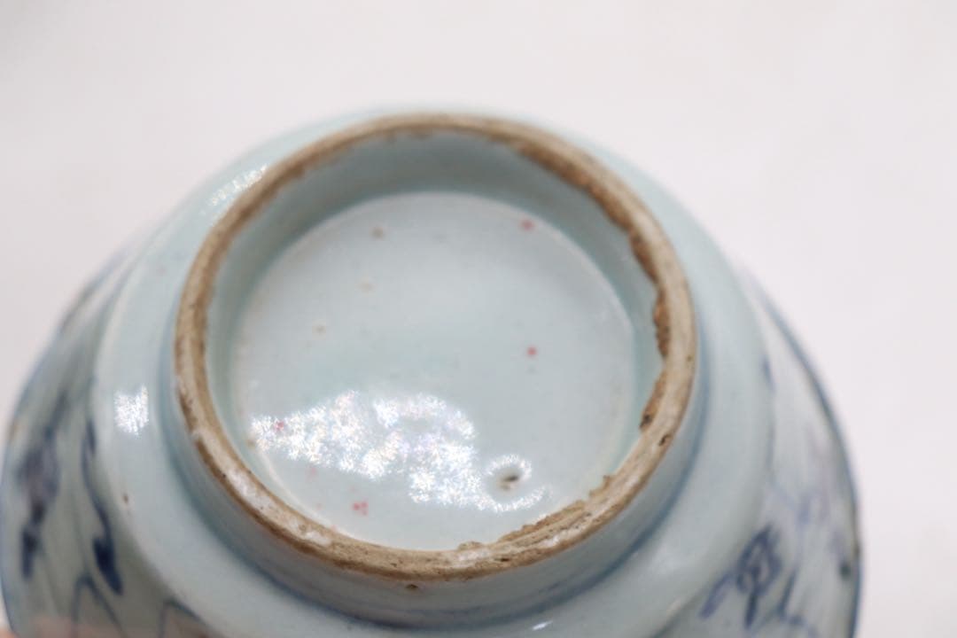 中国　清時代　染付　お碗2点(大)　送料込み260329