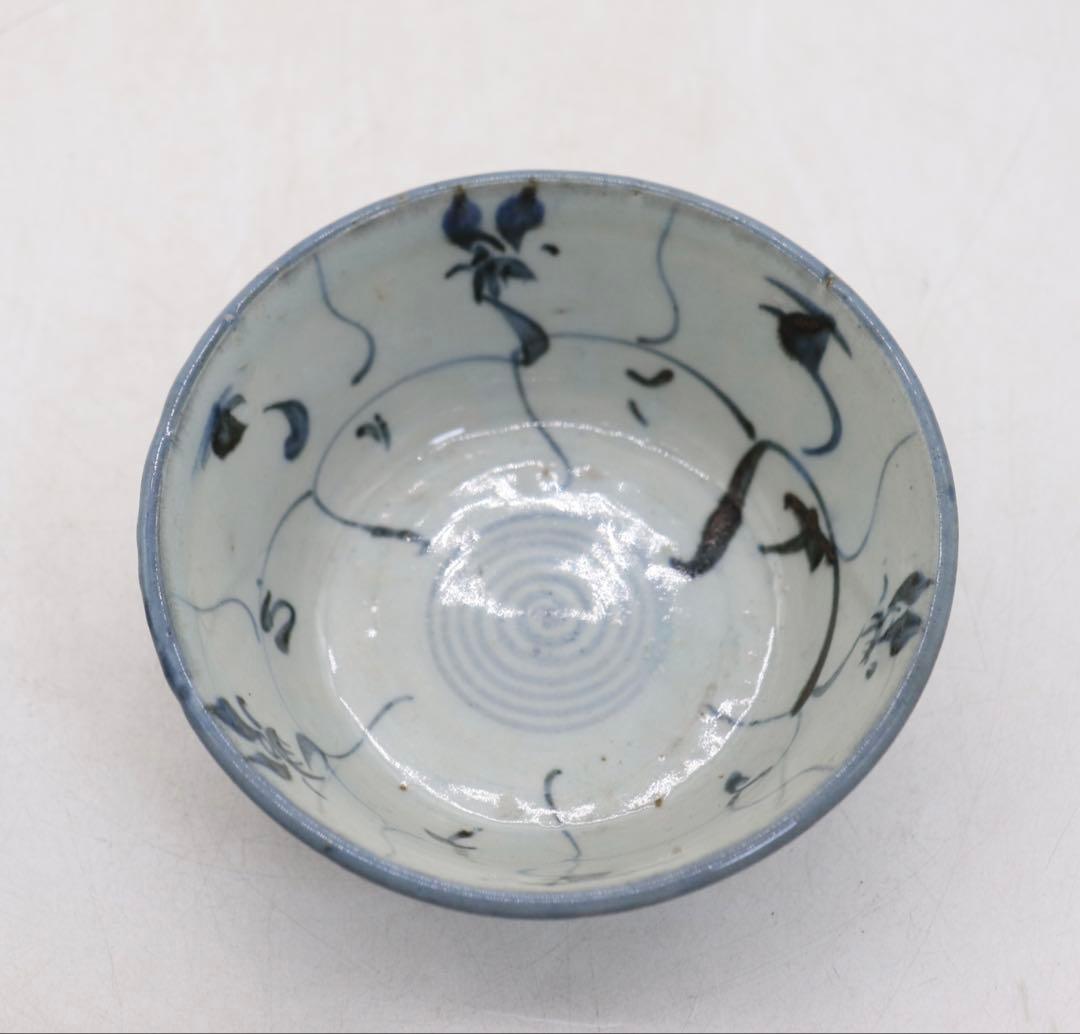 中国　清時代　染付　お碗2点(大)　送料込み260329