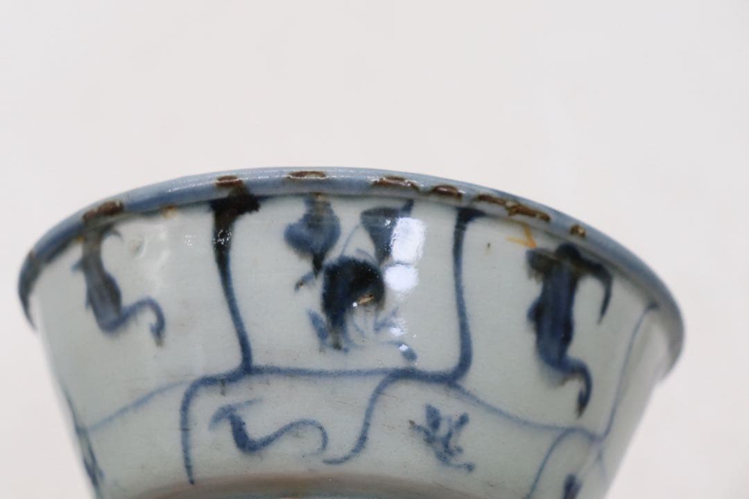 中国　清時代　染付　お碗2点(大)　送料込み260329