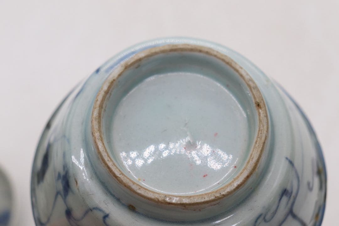 中国　清時代　染付　お碗2点(大)　送料込み260329