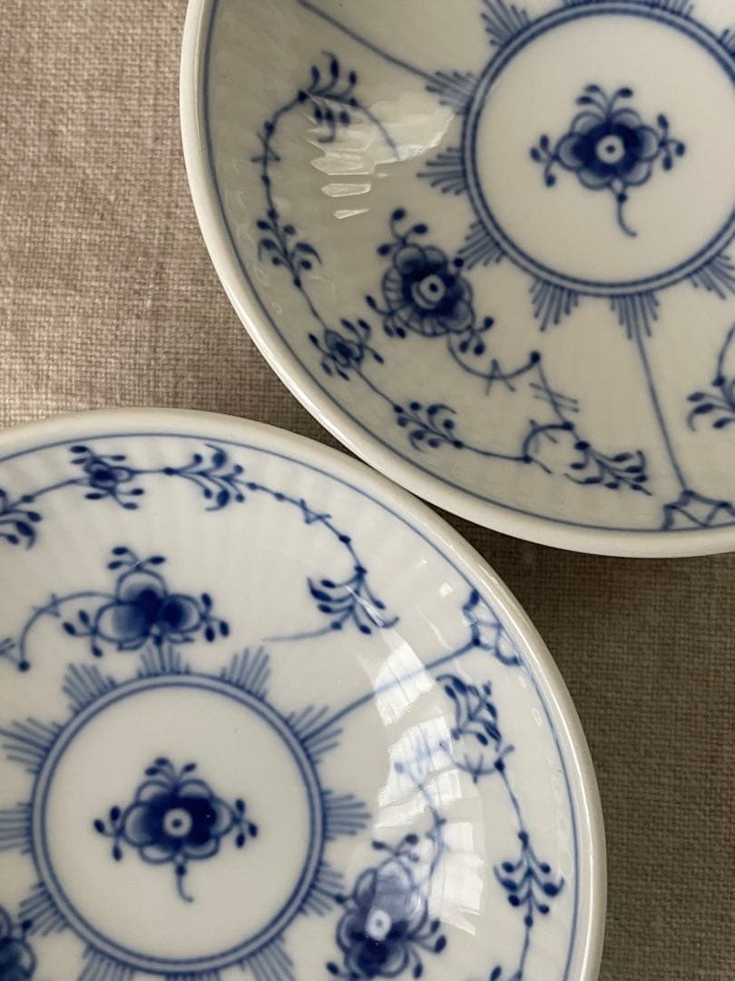 ロイヤルコペンハーゲン ブルーフルーテッド プレイン ボウル 9cm 2個セット