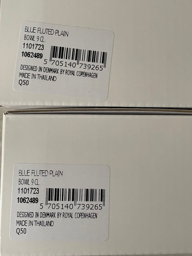 ロイヤルコペンハーゲン ブルーフルーテッド プレイン ボウル 9cm 2個セット