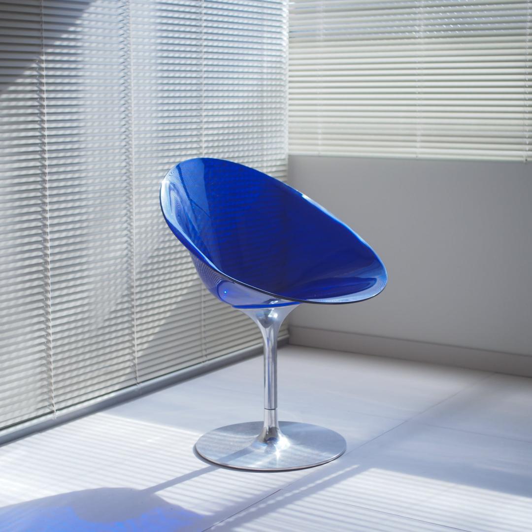 Kartell エロエスチェア 一本脚 青