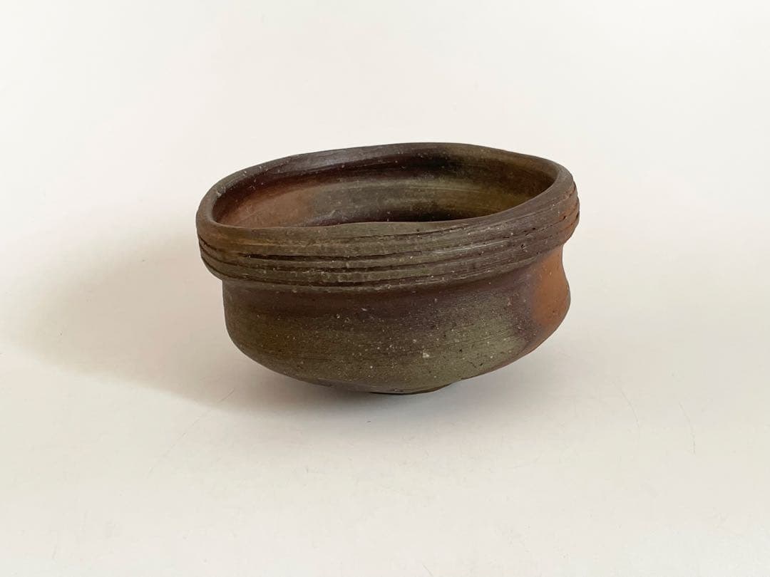 陶芸家　中村六郎　備前　茶碗　茶盌　抹茶碗　備前焼　共箱