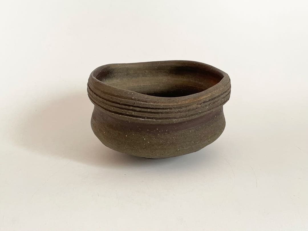陶芸家　中村六郎　備前　茶碗　茶盌　抹茶碗　備前焼　共箱