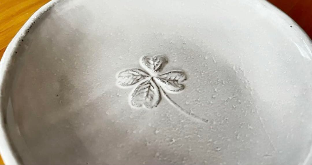 【値下】Astier de Villatte 小皿　クローバー　1枚