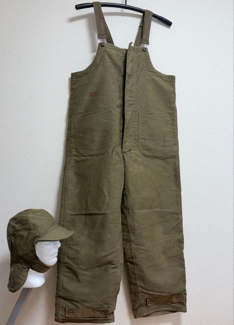 米軍 実物 NAF デッキパンツ+デッキキャップ