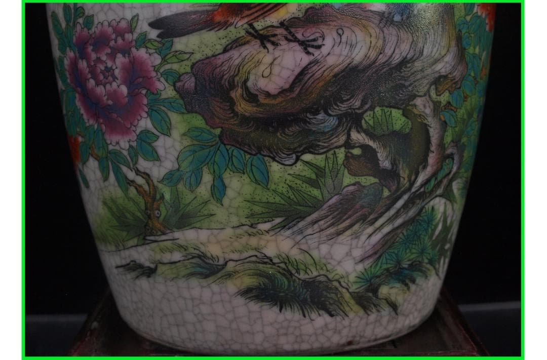 古美術 中国清時代の花瓶　置物激安骨董品<BR> DE952B15-5