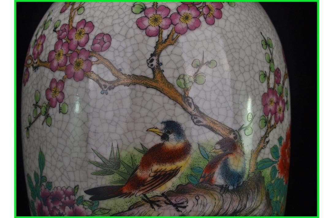 古美術 中国清時代の花瓶　置物激安骨董品<BR> DE952B15-5