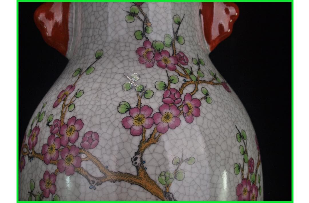 古美術 中国清時代の花瓶　置物激安骨董品<BR> DE952B15-5