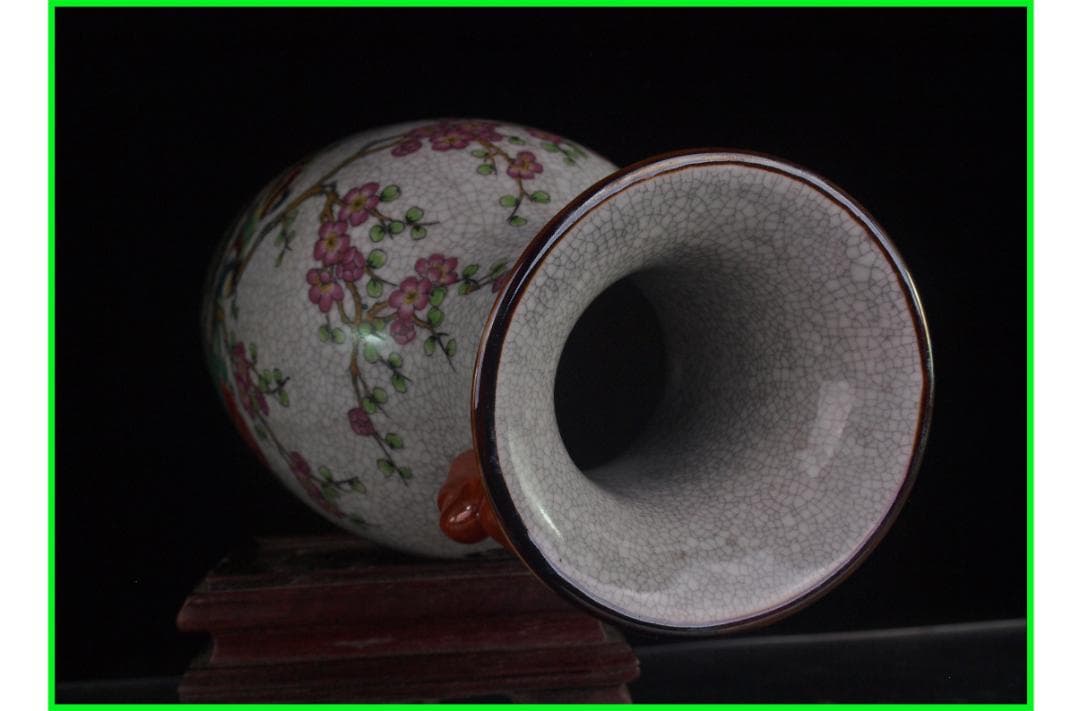 古美術 中国清時代の花瓶　置物激安骨董品<BR> DE952B15-5