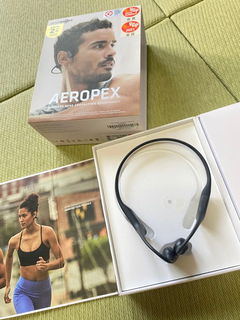 AFTERSHOKZ AEROPLEX 骨伝導イヤホン Cosmic Black