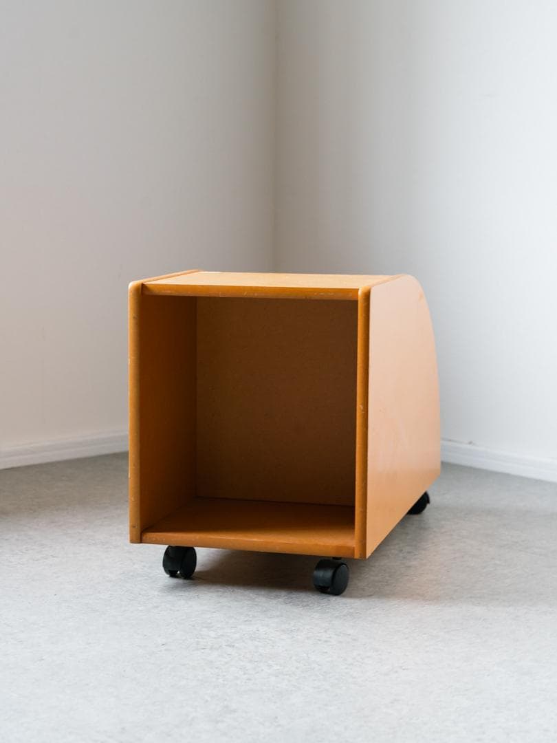 vintage キャスター マガジンラック 収納ワゴン サイドテーブル モダン