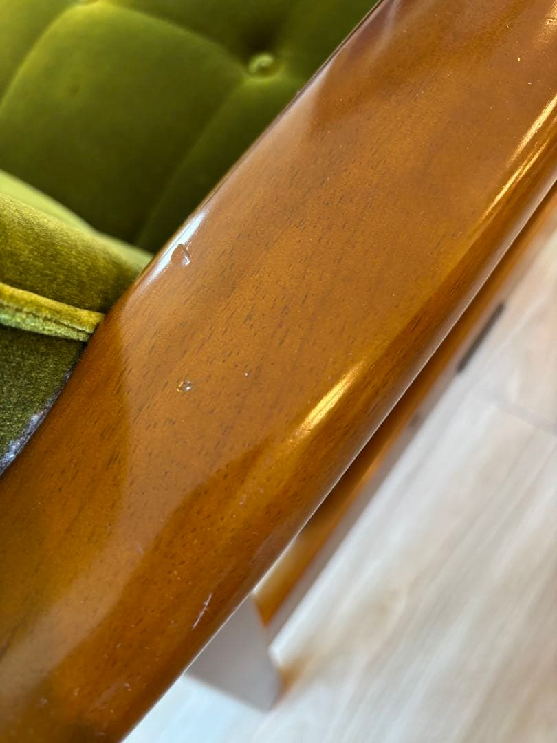 カリモク60 Kチェア2シーター モケットグリーン