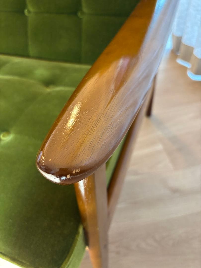 カリモク60 Kチェア2シーター モケットグリーン