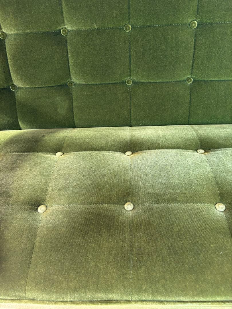 カリモク60 Kチェア2シーター モケットグリーン