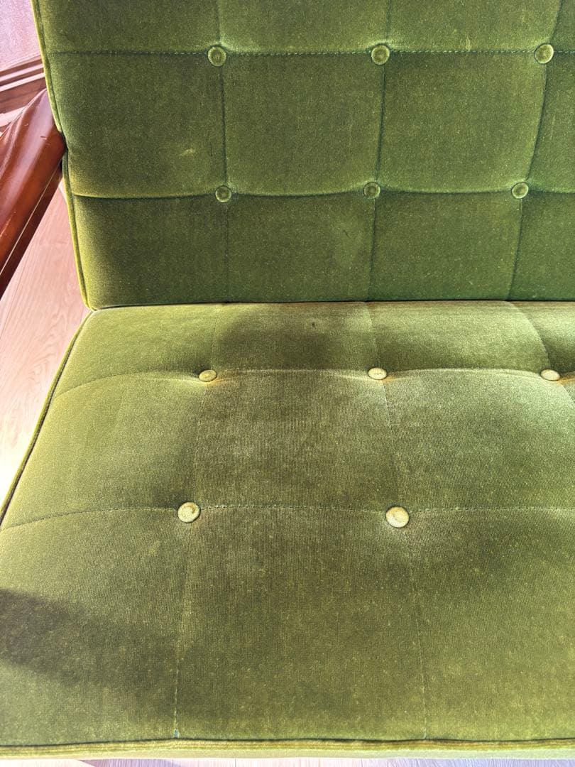 カリモク60 Kチェア2シーター モケットグリーン