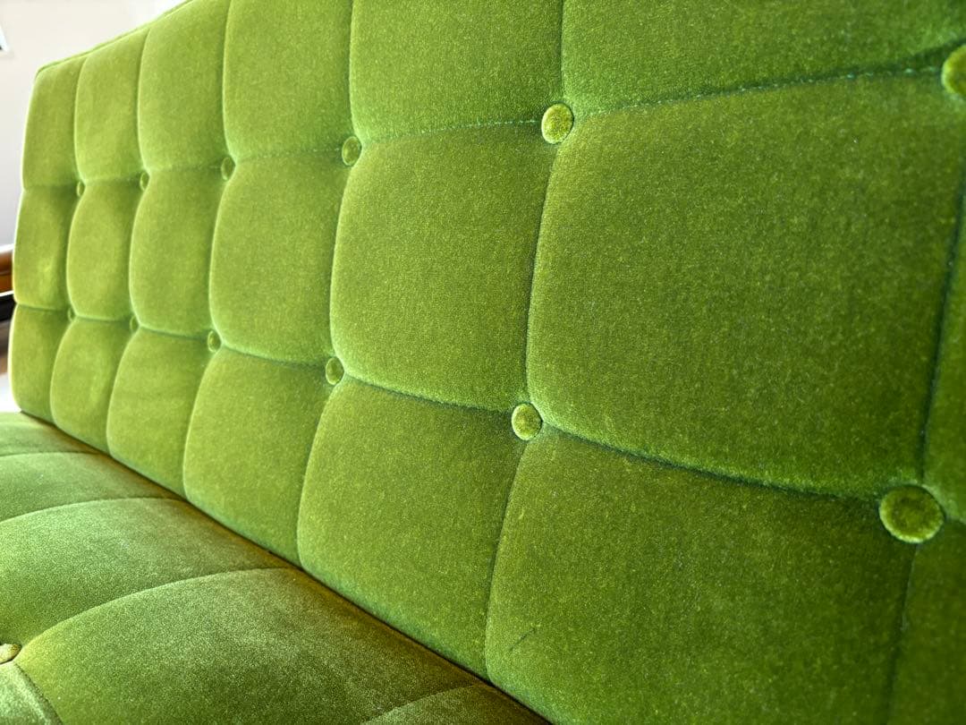 カリモク60 Kチェア2シーター モケットグリーン