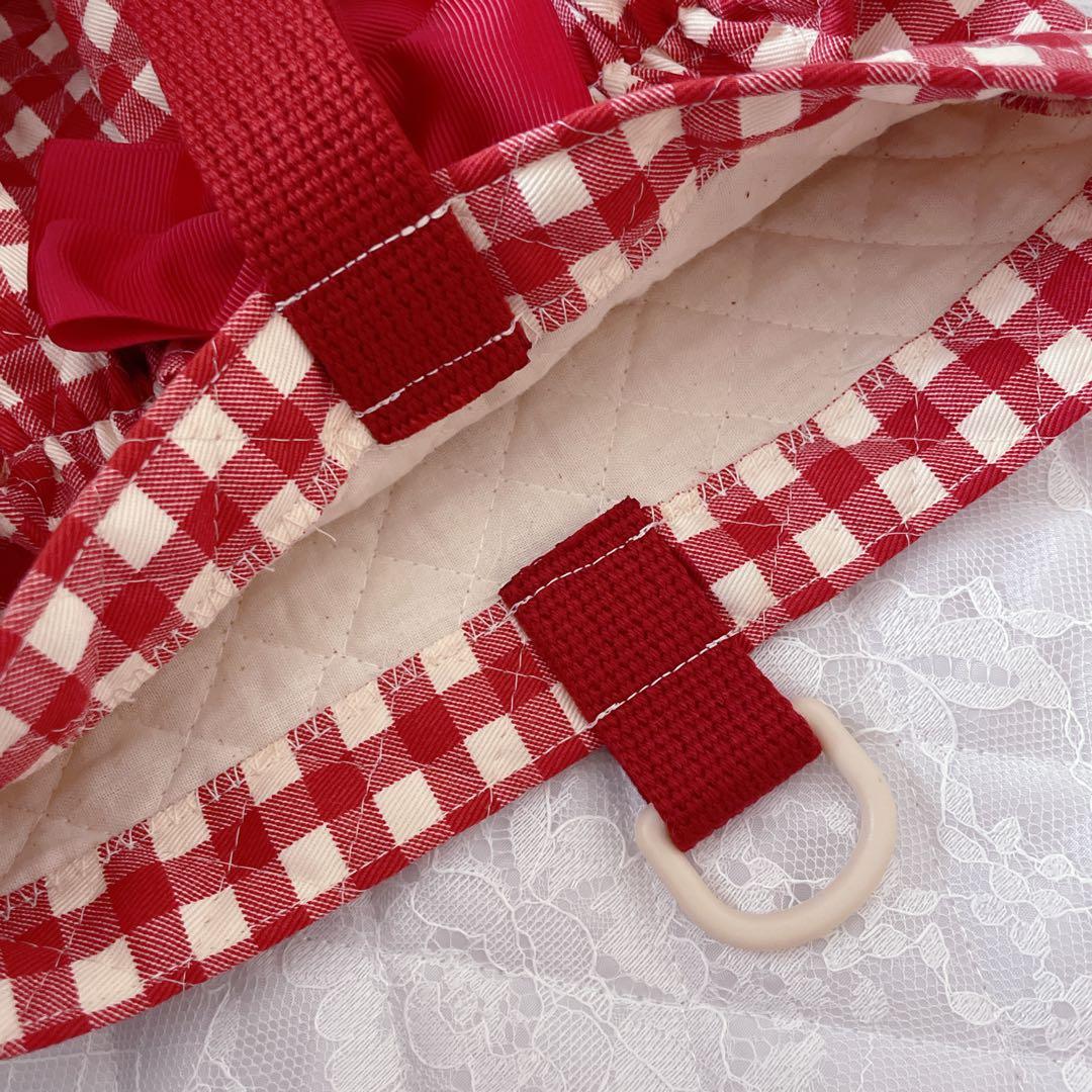 レッスンバッグ.体操服入れ.上靴袋3点セット♡赤チェックキルティング♡現品限り‼︎