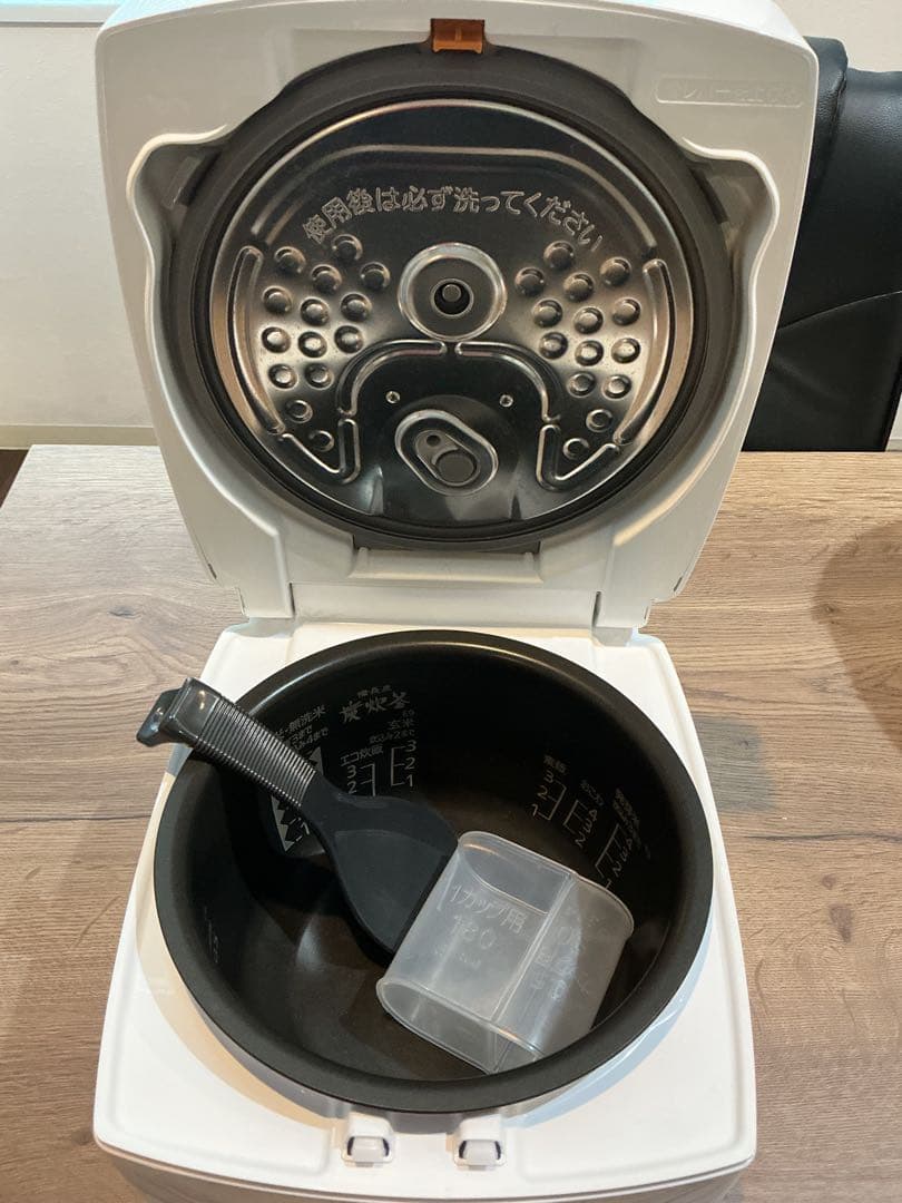 プリン【2021年製】三菱 IH炊飯器 5.5合 NJ-VEA10-W