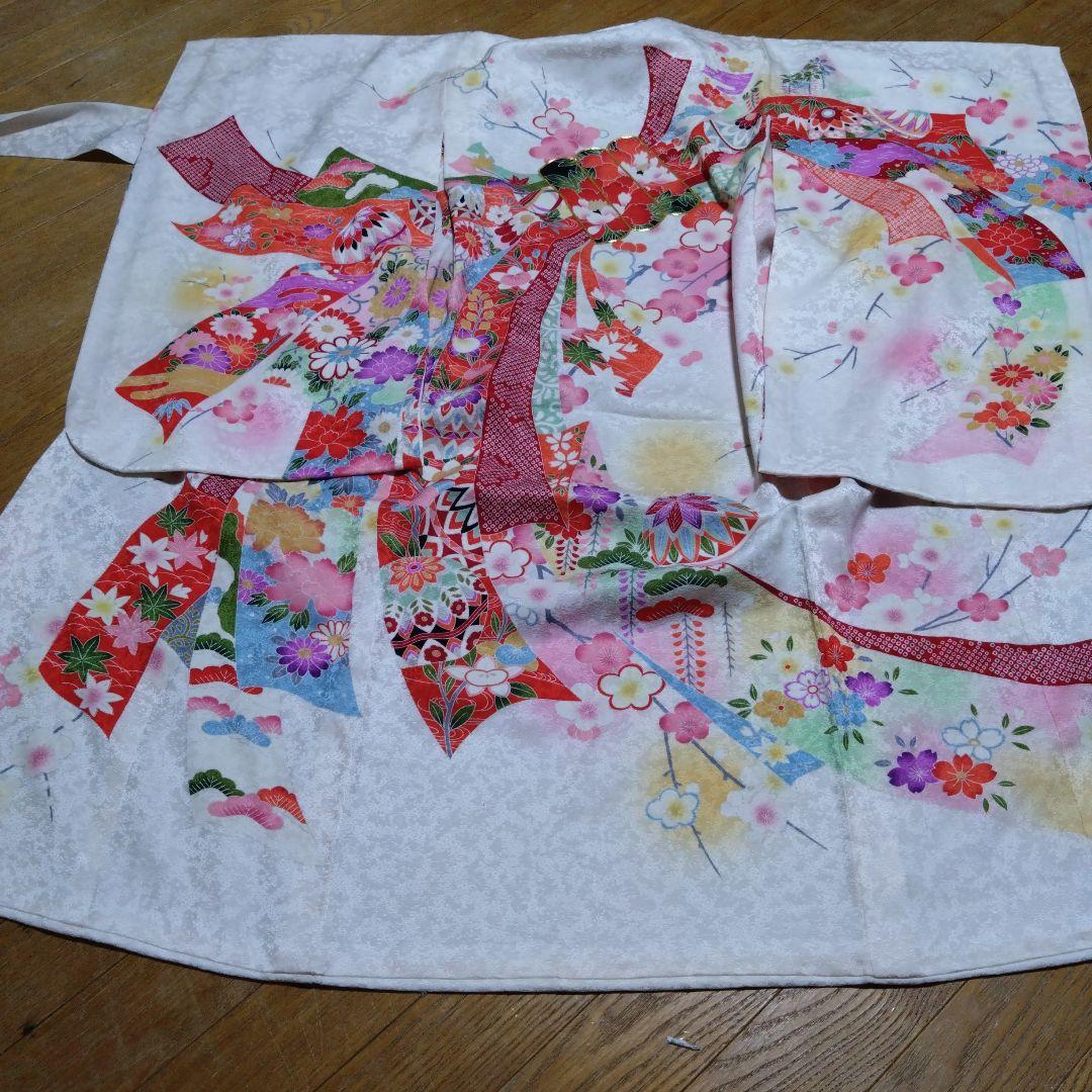 美しい★七五三★白ピンクグラデーション着物