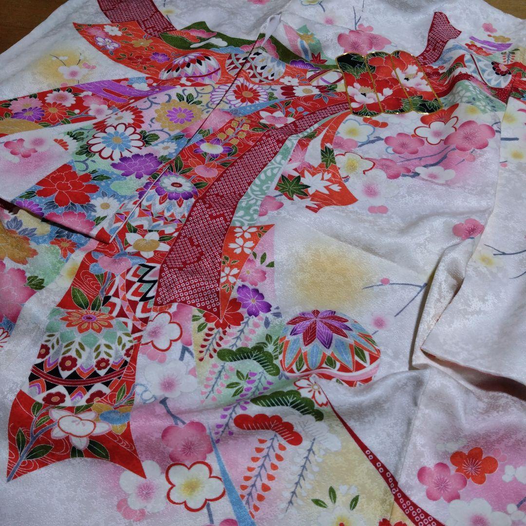 美しい★七五三★白ピンクグラデーション着物