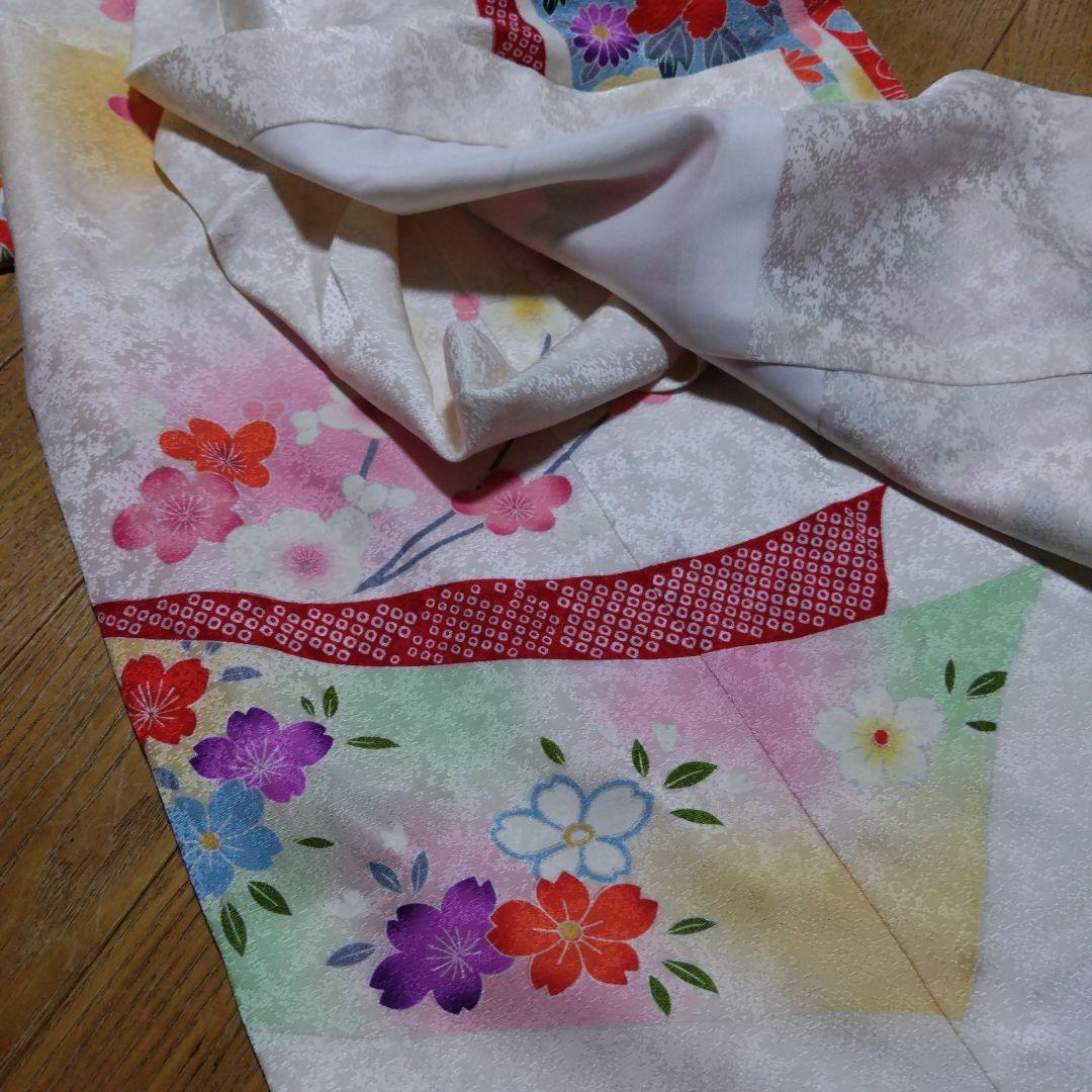 美しい★七五三★白ピンクグラデーション着物