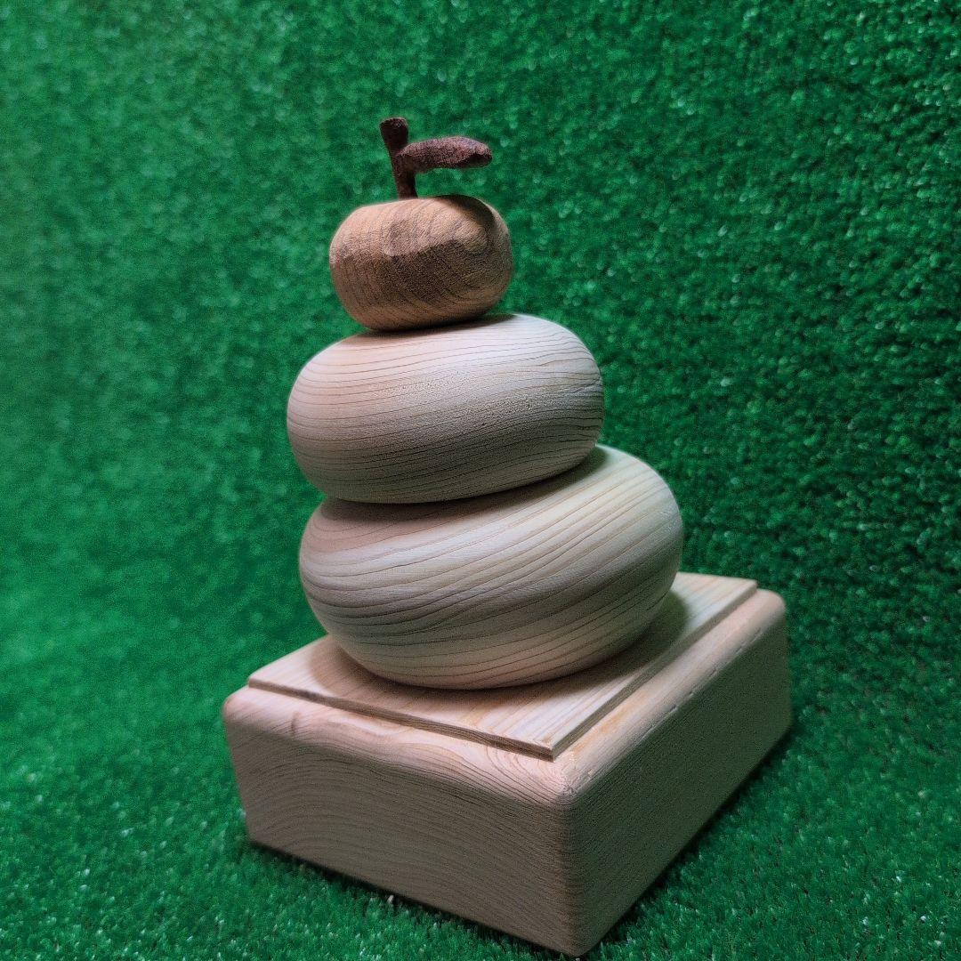 木製鏡餅デザイン