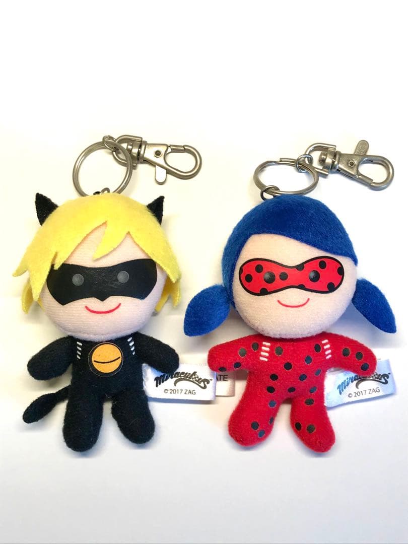 ミラキュラス　レディバグ＆シャノワール　マスコットキーホルダー　2個セット