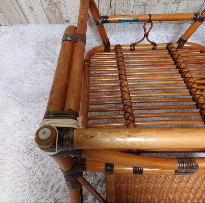 ヤマカワラタンジャパン　山川ラタン　籐 ラタンチェア　ヴィンテージチェア