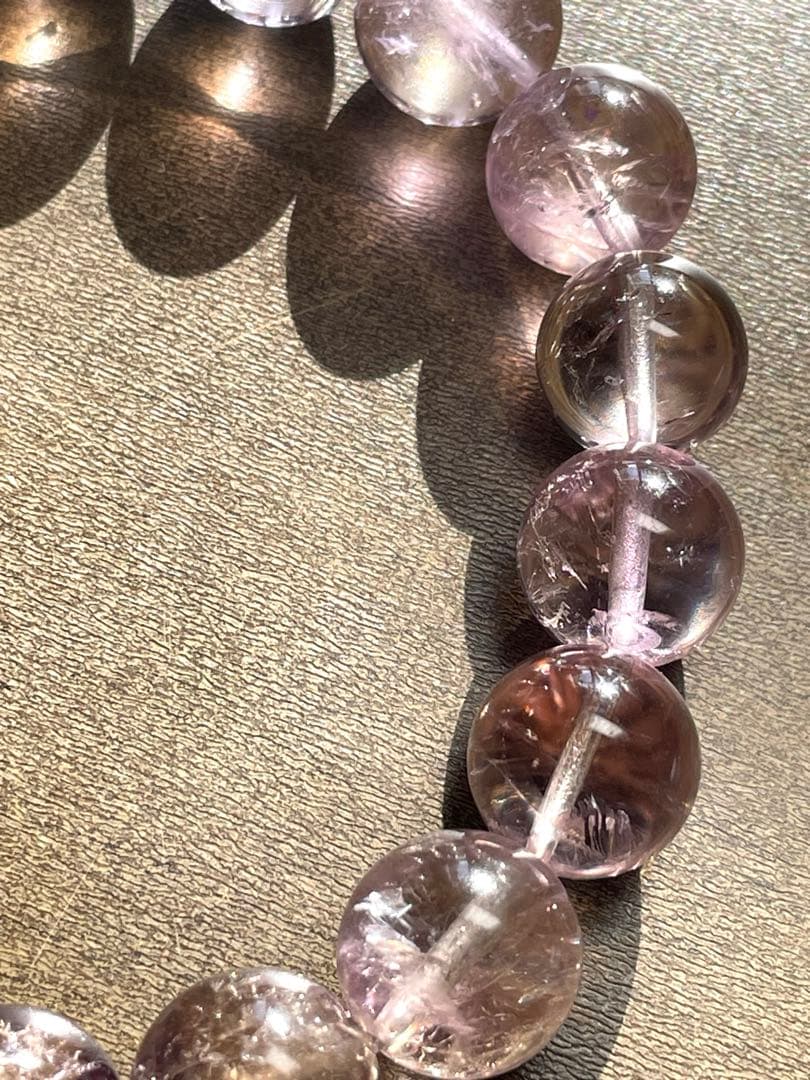 極上！高品質アメトリンブレス約12.4㎜【一点限新品】キラキラ虹あり神秘的♡