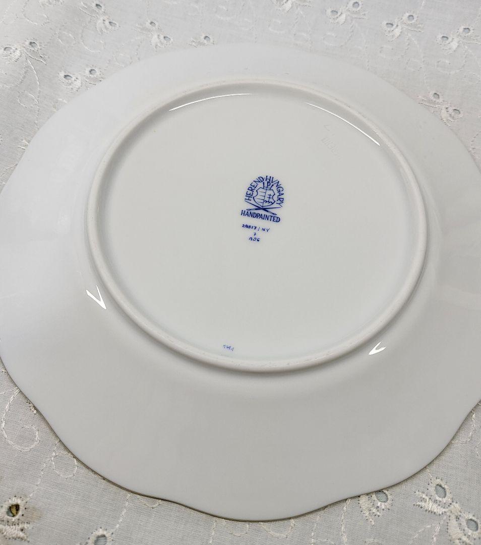 未使用✨高級✨ヘレンド モーニンググローリー 朝顔 プレート デザート皿②