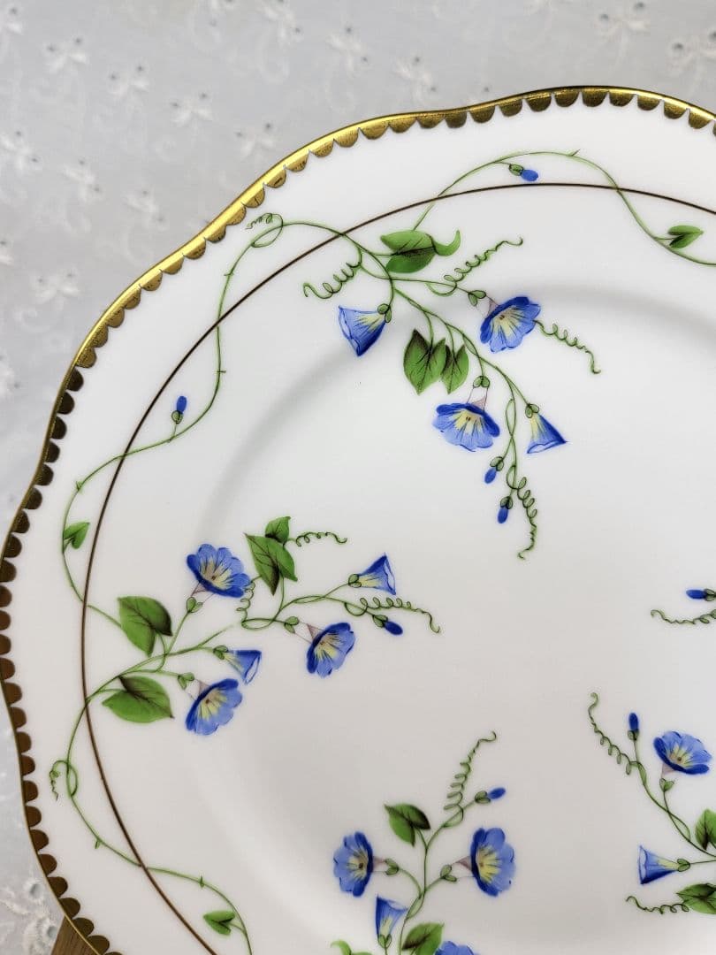 未使用✨高級✨ヘレンド モーニンググローリー 朝顔 プレート デザート皿②