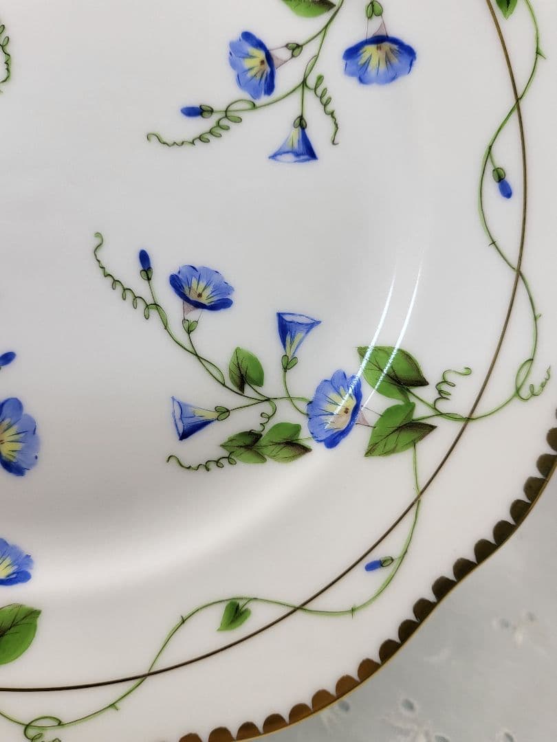 未使用✨高級✨ヘレンド モーニンググローリー 朝顔 プレート デザート皿②