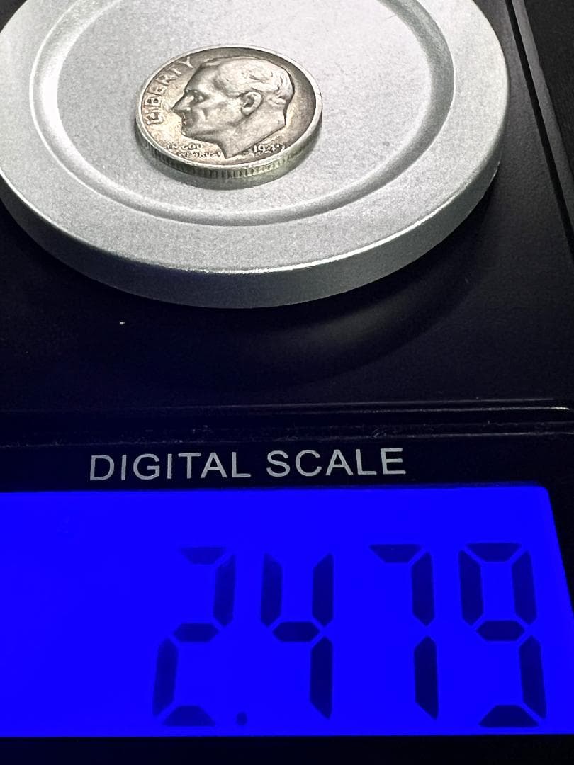 M1283 ルーズベルトダイム銀貨３枚セット1949年、1952年、1953年