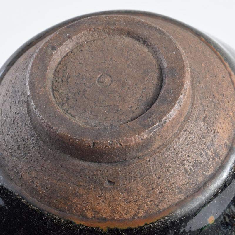 中国　南宋　建窯　兎毫盞　禾目天目茶碗　V　8955