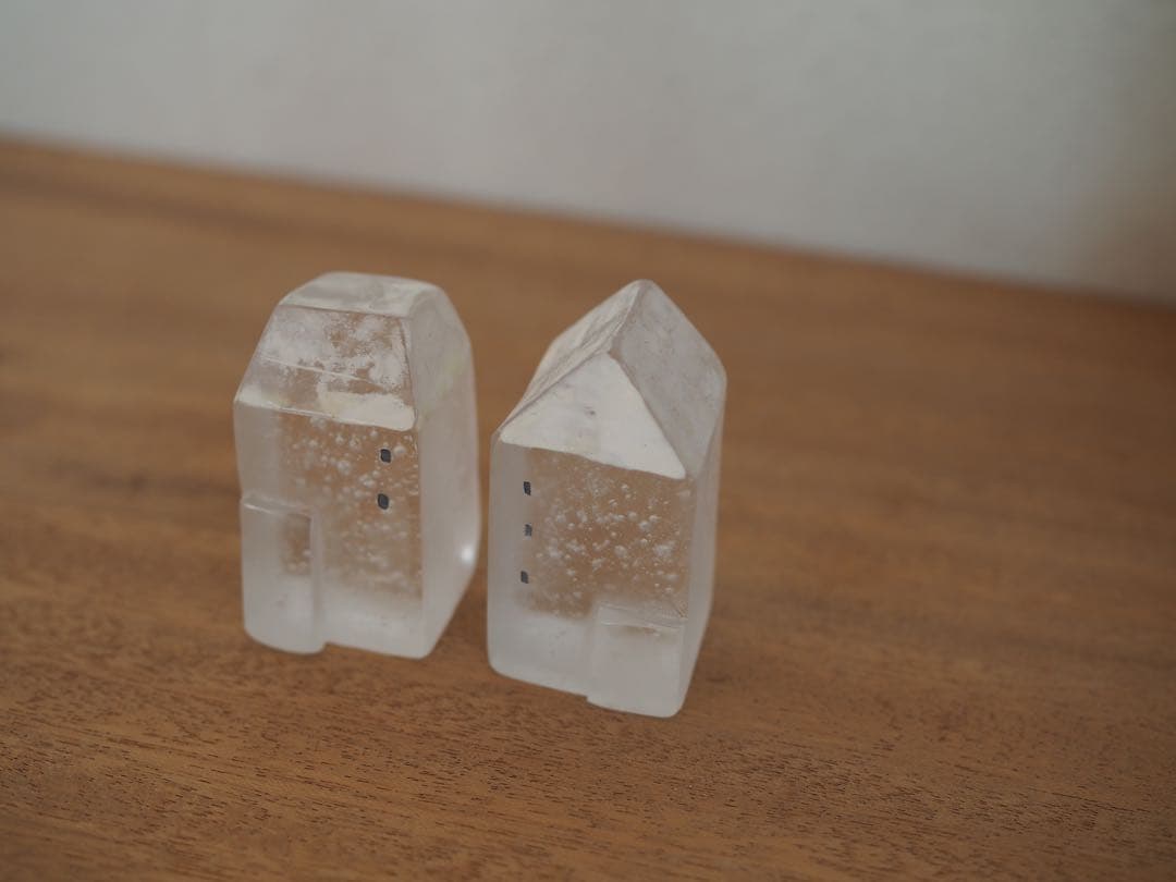 Mellow glassタナカユミさん ガラス製 家型オブジェ②