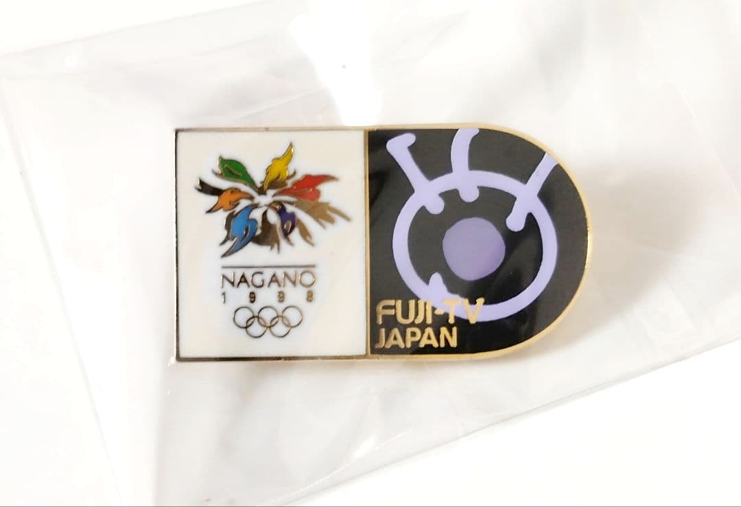 1998年 長野オリンピック フジテレビ ピンバッジ