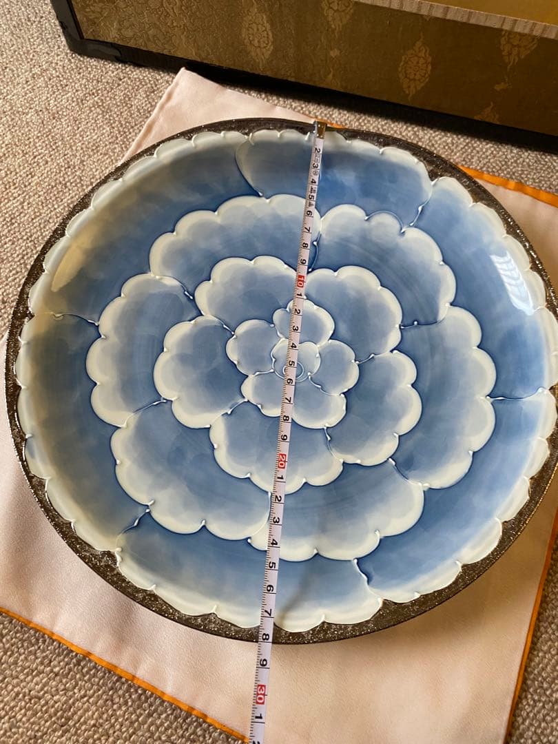 文山窯　可愛い大皿　シェル型一枚