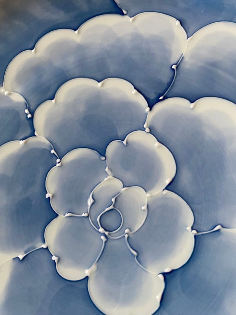 文山窯　可愛い大皿　シェル型一枚