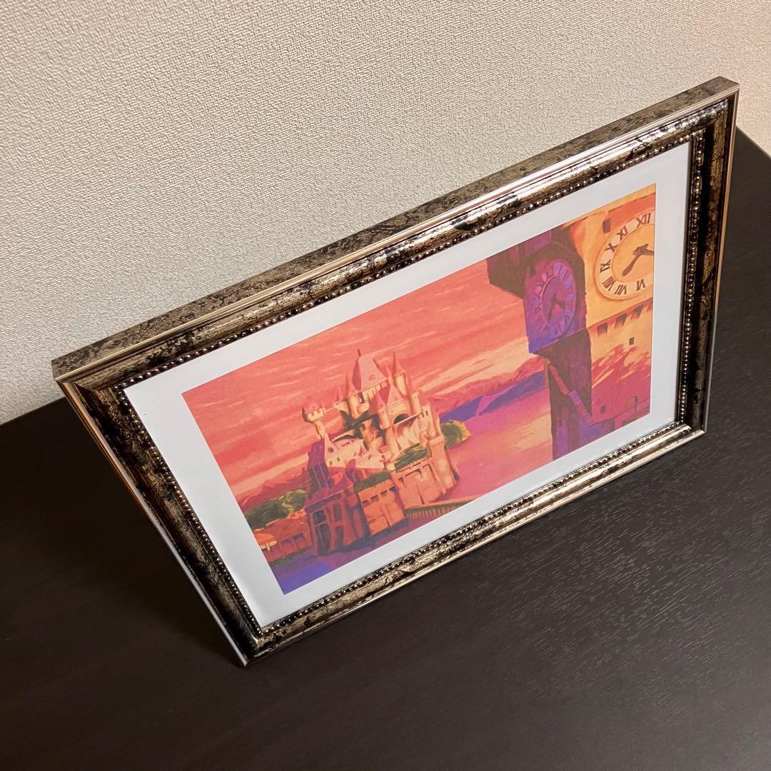 ジブリアート19 カリオストロの城③ 額縁寸法32.7㎝×24.0㎝京藤夏樹真作