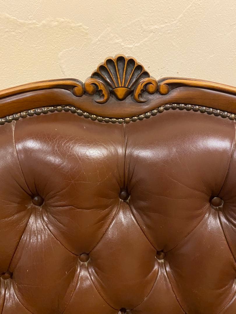 カリモク　本革製1人掛けソファ 　 domani