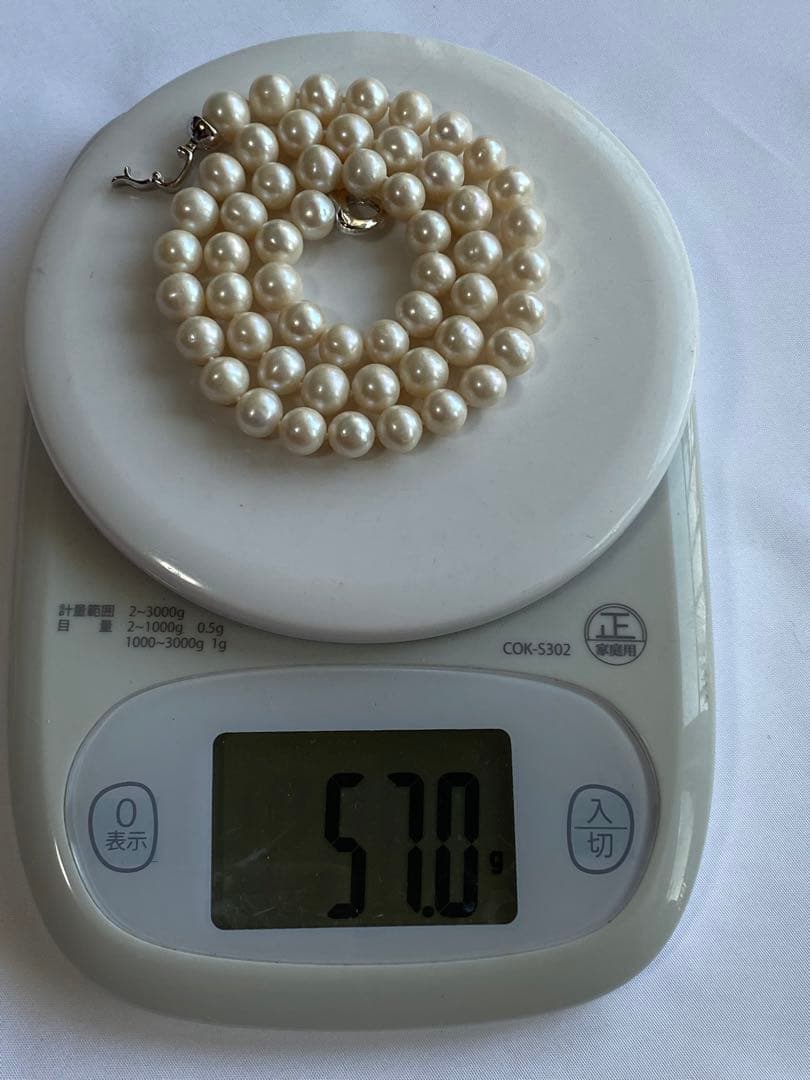 本真珠ネックレスとブレスレットセット