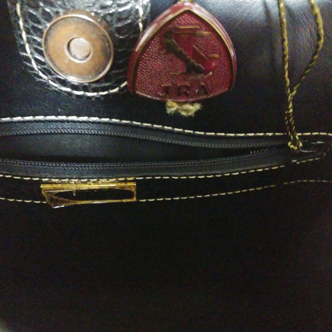 SUZUSEN JAPAN マットクロコ　ハンドバッグ　JRA ワニ