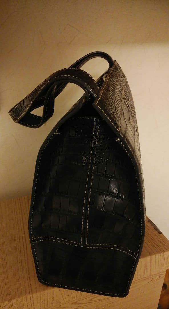 SUZUSEN JAPAN マットクロコ　ハンドバッグ　JRA ワニ