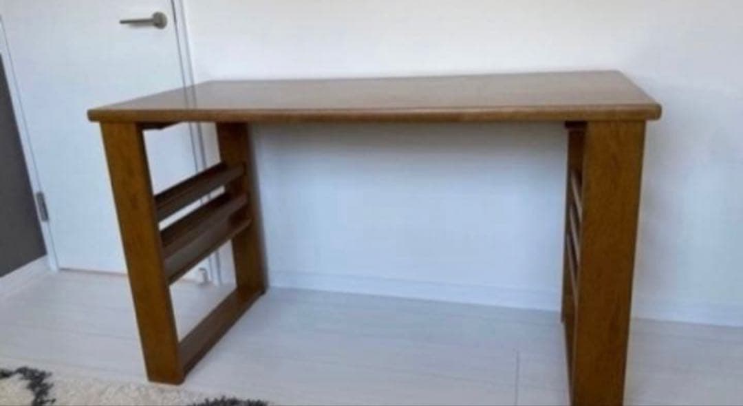 ナチュラルウッド オープンシェルフデスク DSA-5800