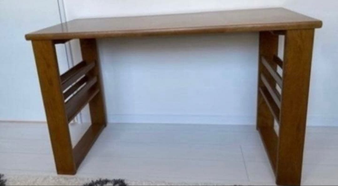 ナチュラルウッド オープンシェルフデスク DSA-5800