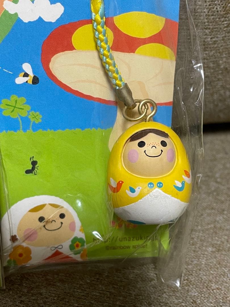 【未開封】うなずきん　初期　ストラップ　うなずく　レトロ　かわいい