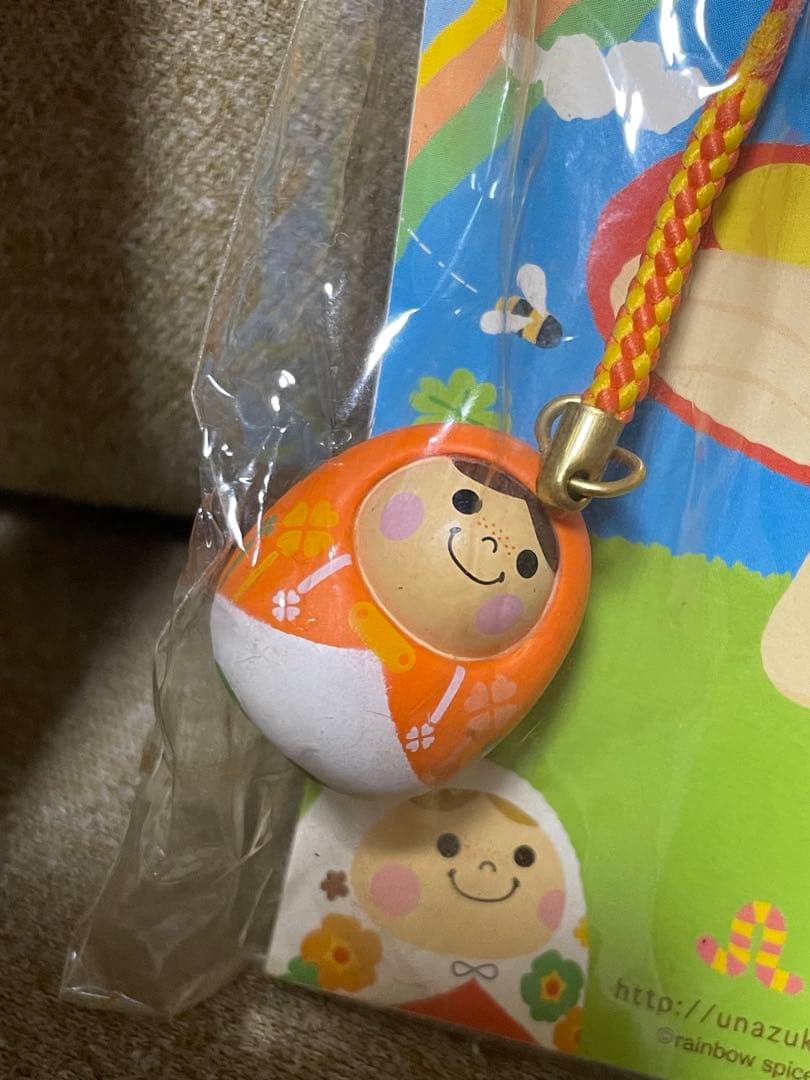 【未開封】うなずきん　初期　ストラップ　うなずく　レトロ　かわいい