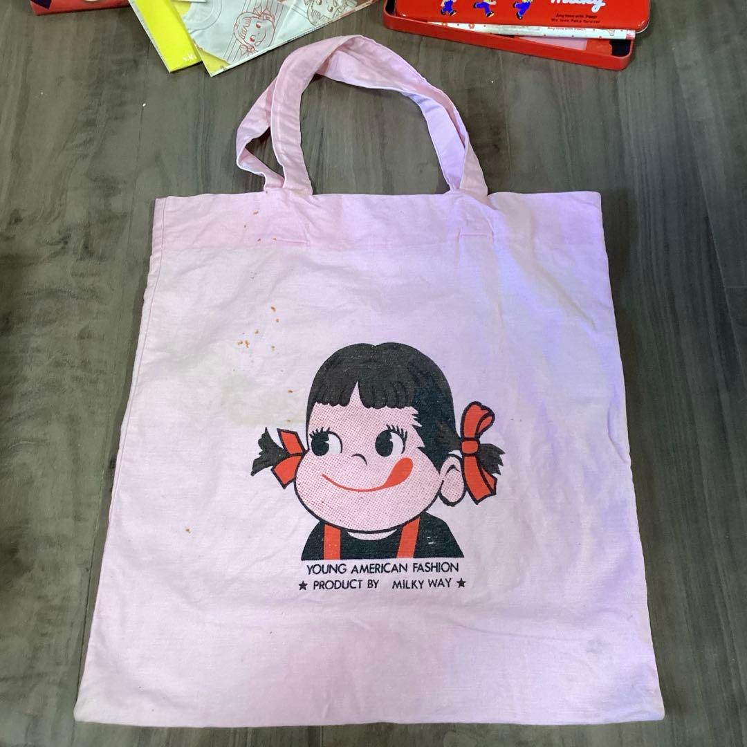 ＰＥＫＯ　ペコちゃんスツール缶グッズセット ポコちゃん人形付き 当時物
